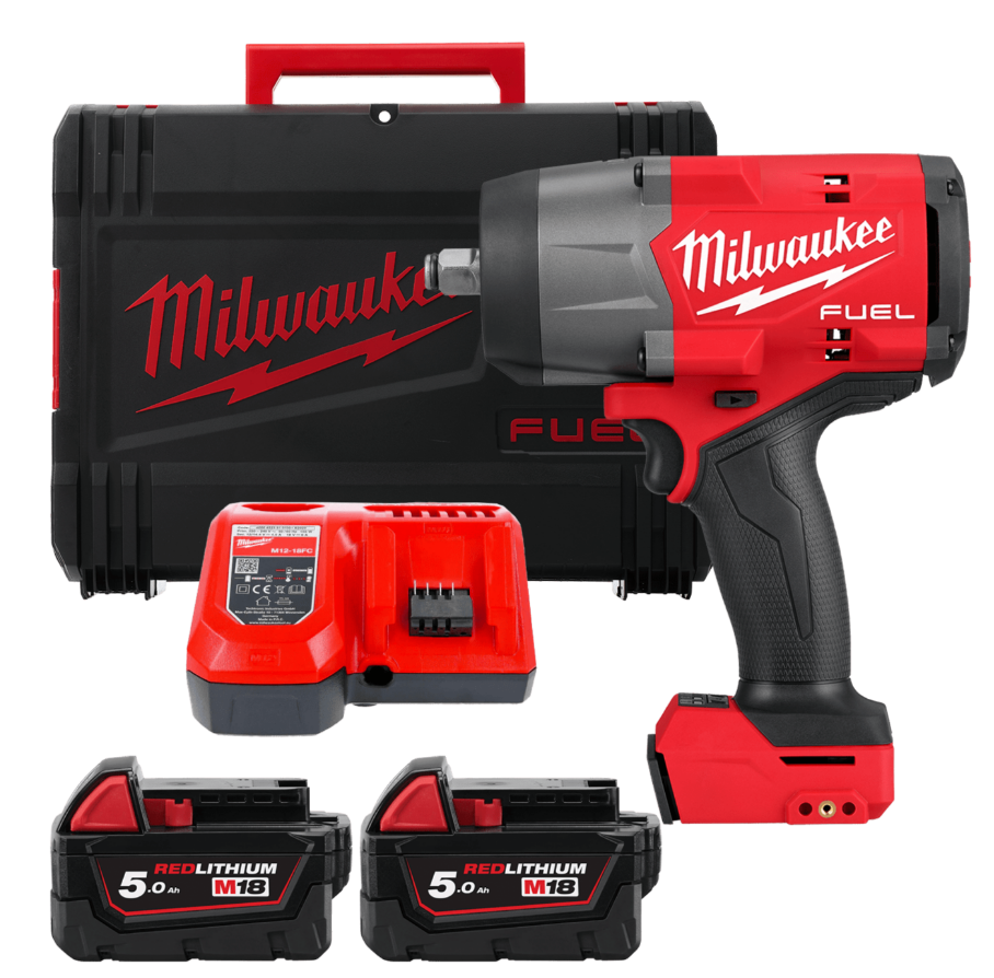 Гайкокрут акумуляторний 1/2" MILWAUKEE, M18 FHIW2F12-502X, 2034Нм, (HD кейс) 4933492783